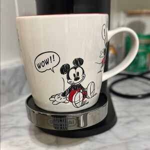 Disney Mickey Mouse Mug - Black, Red, and White